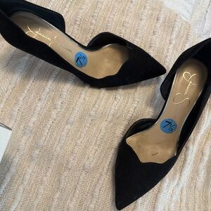 Jessica Simpson Black Stiletto Heels with Slingback